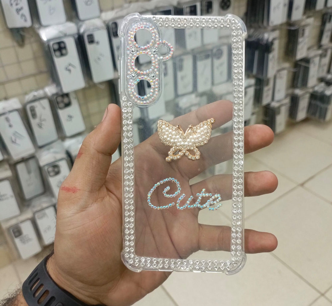 Luxury Pearls Butterfly Cases | All Phone Models Available