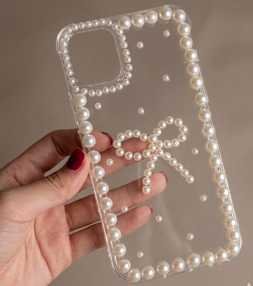Iphone Cases | Pearls Bow Covers