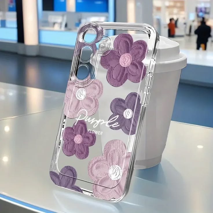 Purple Flowers Cases | Available in Your Phone Model Also