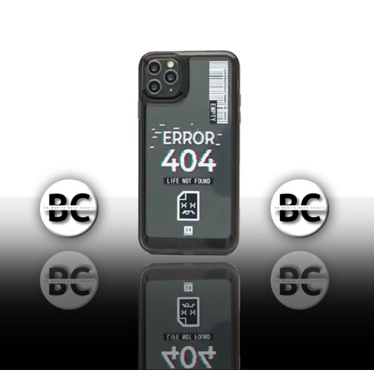Iphone Cases | Classic Clear Acrylic Cases | Error 404 | Life Not Found Case