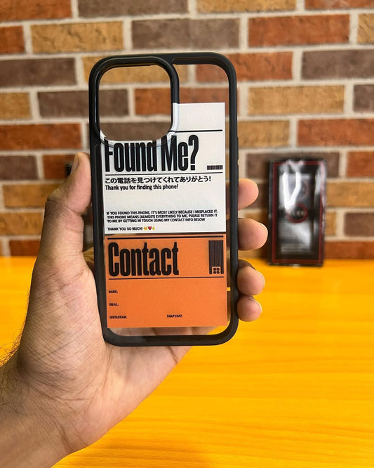 Iphone Cases | Classic Clear Acrylic Cases | Found Me Print Case