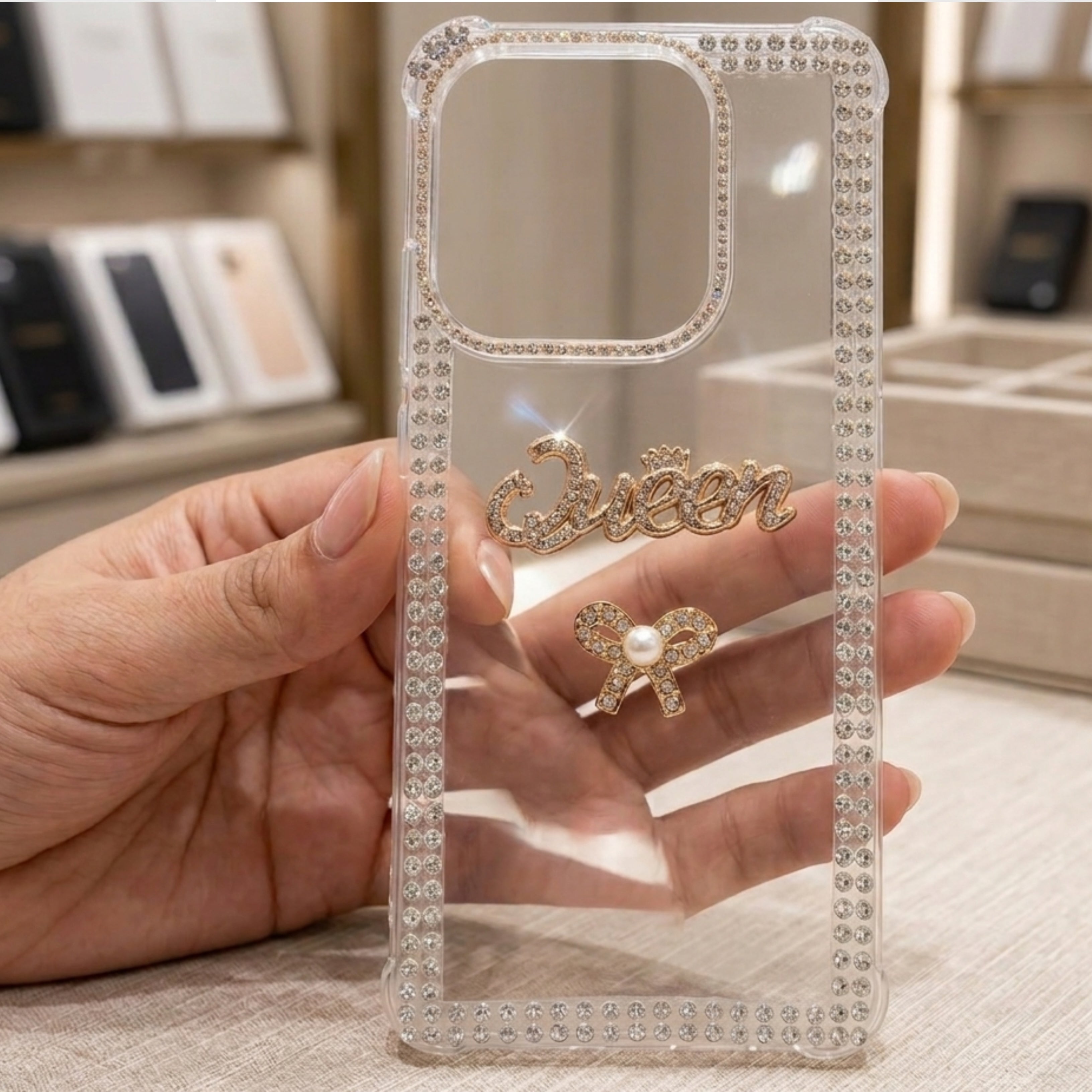 Luxury Pearls Queen Cases | All Phone Models Available