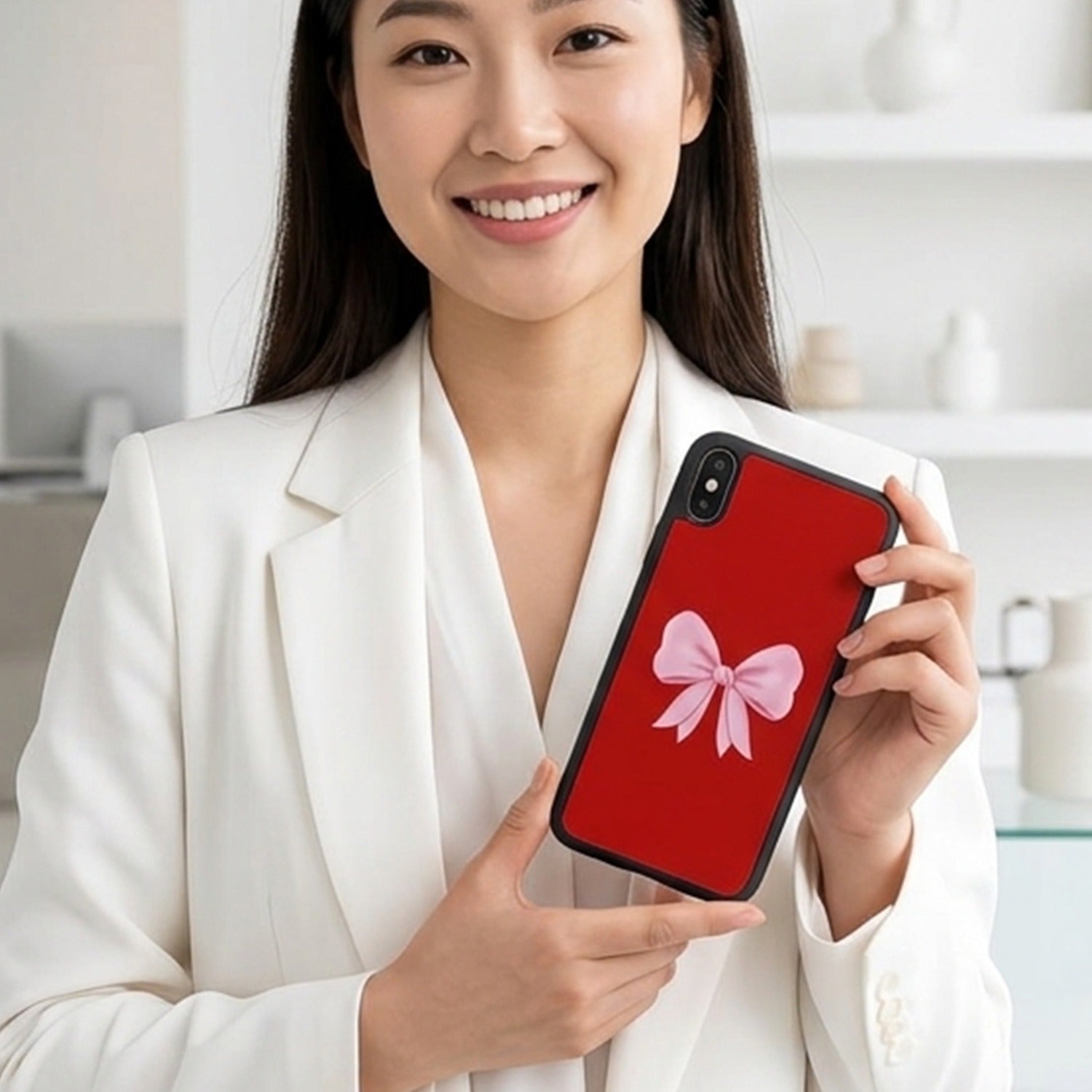 Iphone Cases | Pink Bow Backcover l