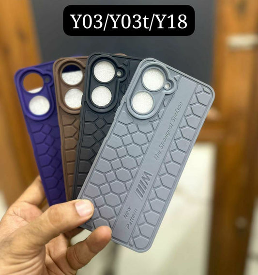 Vivo Y03 Case | Diamond Chocolate TPU Case | Available in Other Models Also