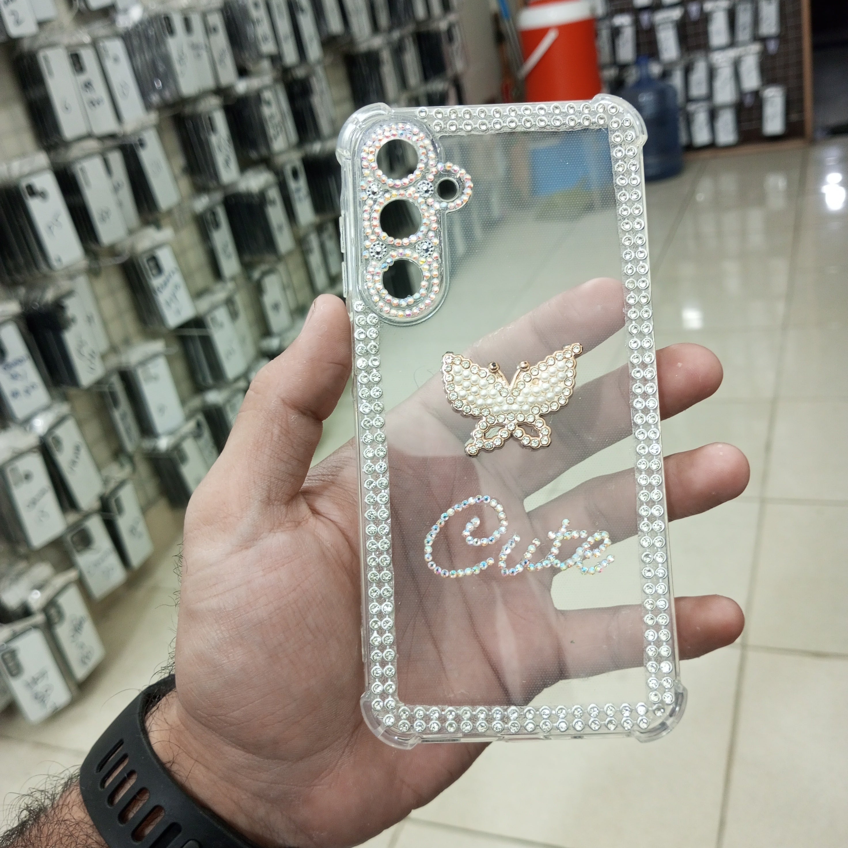Pearls With Butterfly Cases | Available in your phone model Also