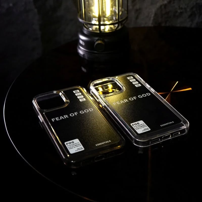 Iphone Cases | Classic Clear Acrylic Cases | Fear of God Print Case