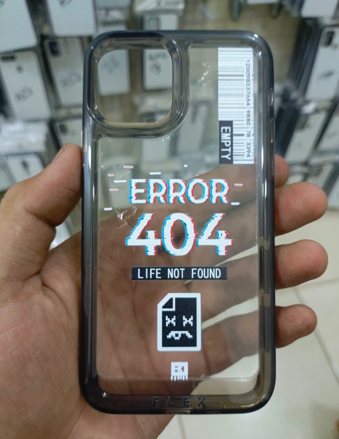 Iphone Cases | Classic Clear Acrylic Cases | Error 404 | Life Not Found Case