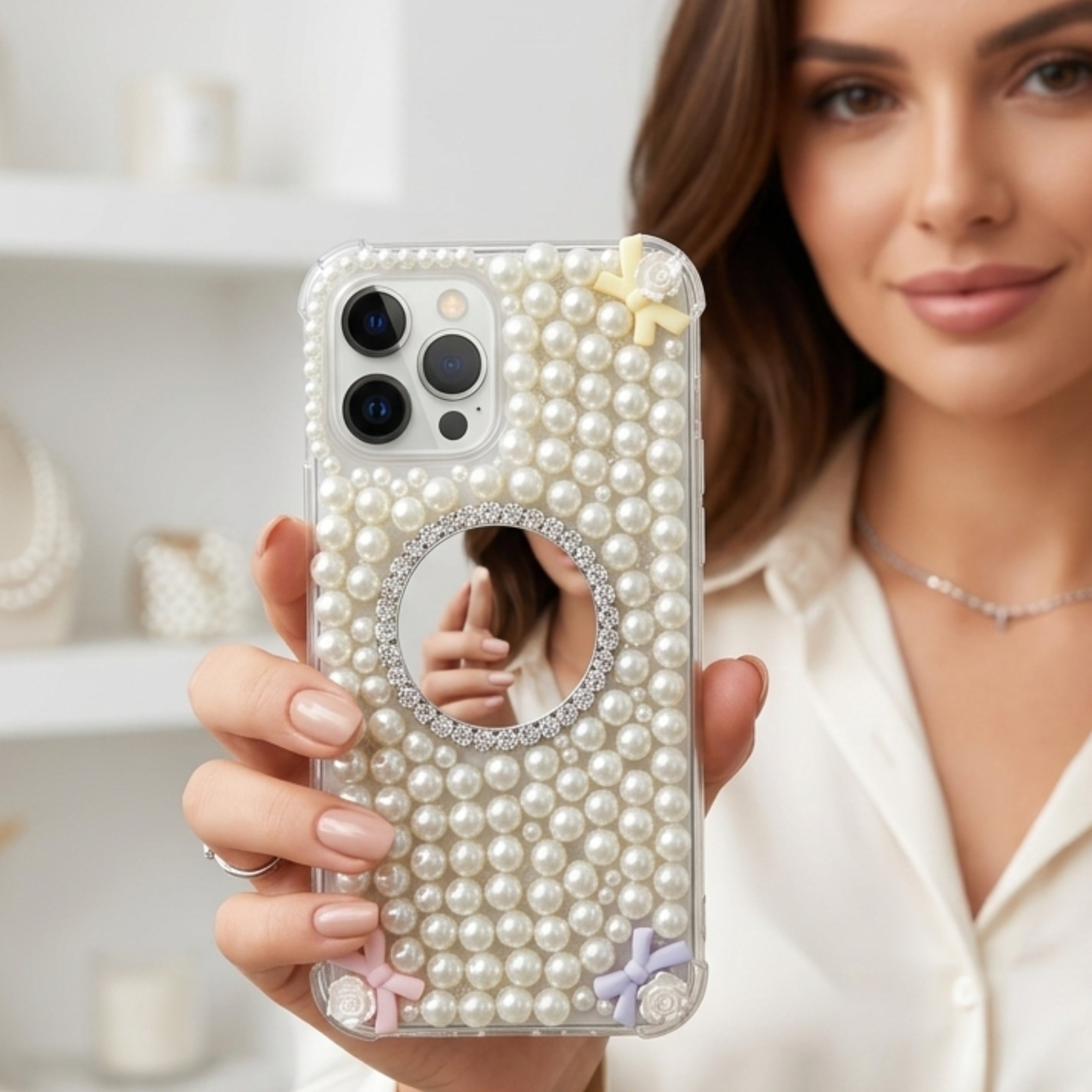Google Pixel Covers | Pearls Mirror Cases