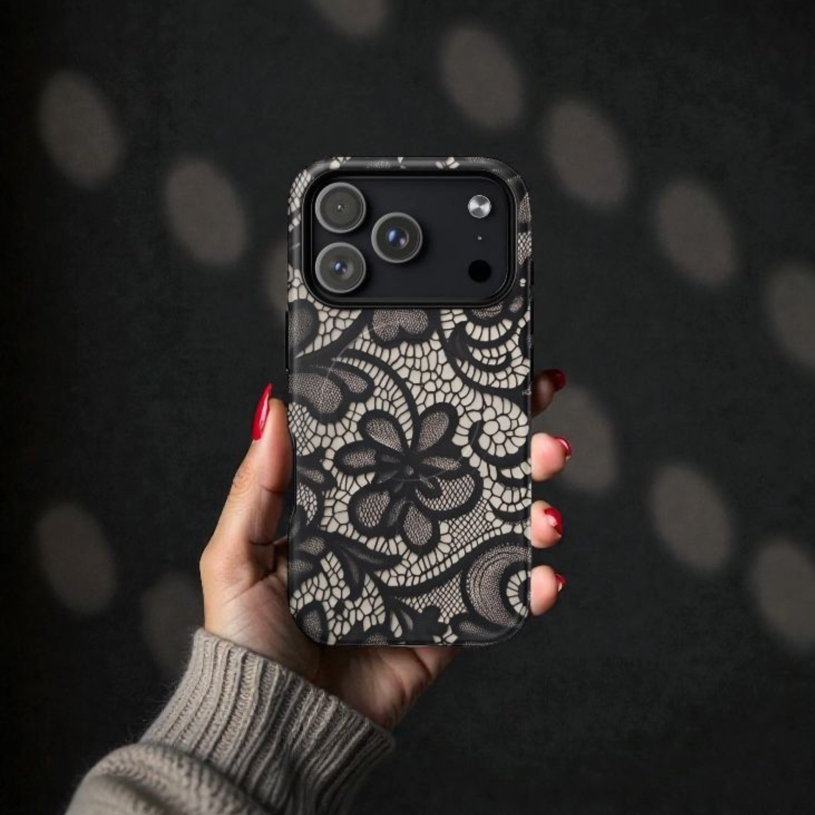 Black Floral Lace Cases | Trending Phone Covers