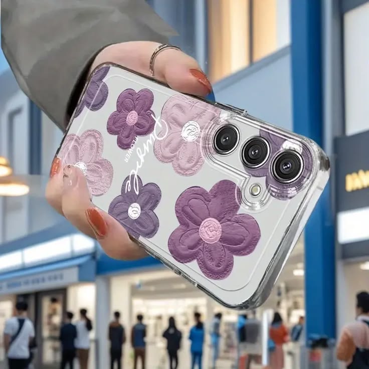 Purple Flowers Cases | Available in Your Phone Model Also