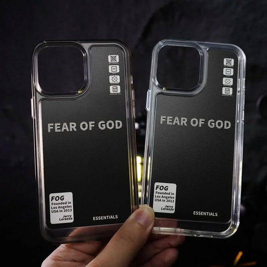 Iphone Cases | Classic Clear Acrylic Cases | Fear of God Print Case