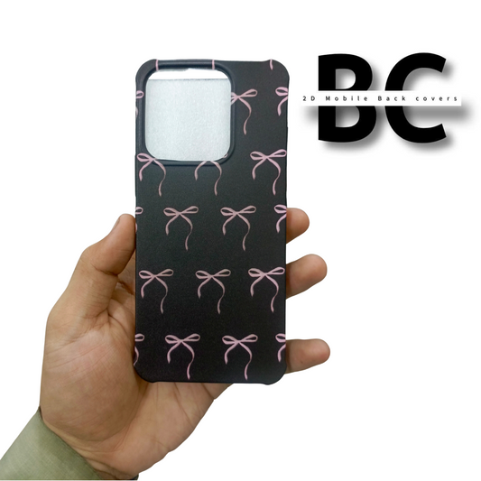 Dcode Cases | Pink Bows On Black Case | Soft Case | Available In All Models