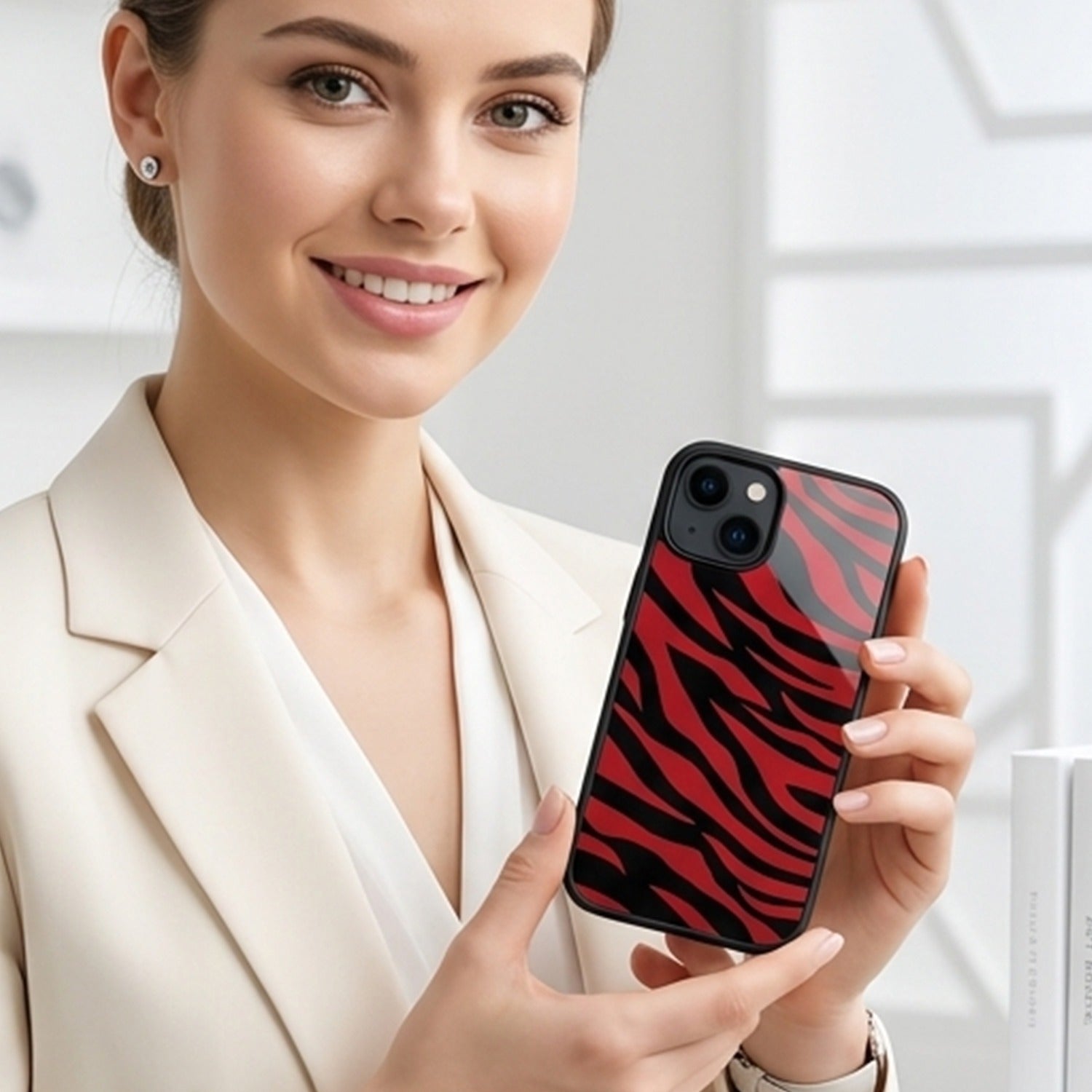 Iphone Cases | Mahroon Zebra Backcover