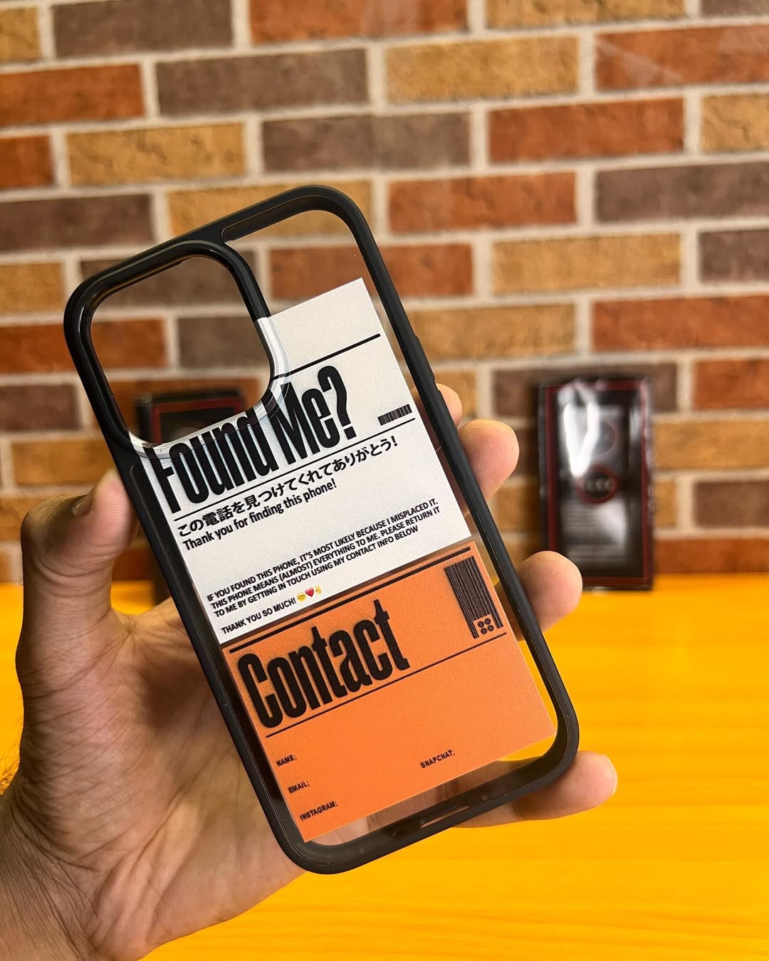 Iphone Cases | Classic Clear Acrylic Cases | Found Me Print Case