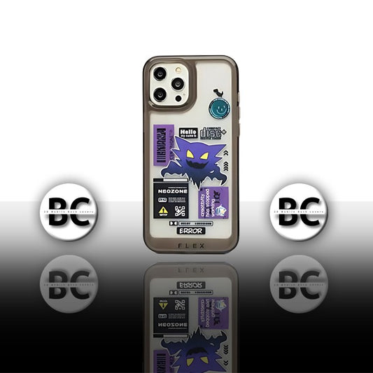 Iphone Cases | Classic Clear Acrylic Cases | Hello! Ghost Print Case | Error Case
