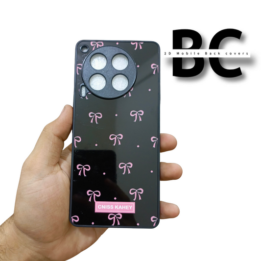 Tecno Pink Bows Cniss Kahey Case | Glossy Shinny Backcover